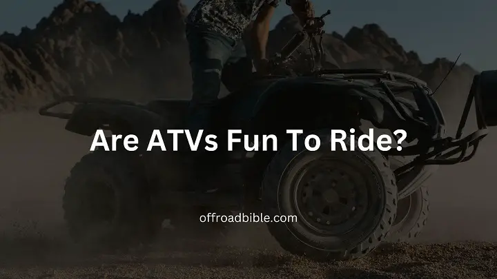 Are ATVs Fun To Ride?